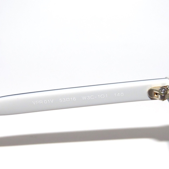 Prada 01VV 01 W3C-1O1 53 Havana Blue Gray Eyeglasses PR01VV - Picture 4 of 5